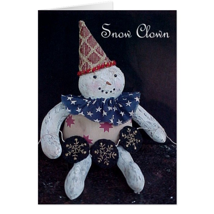 Snow Clown Card