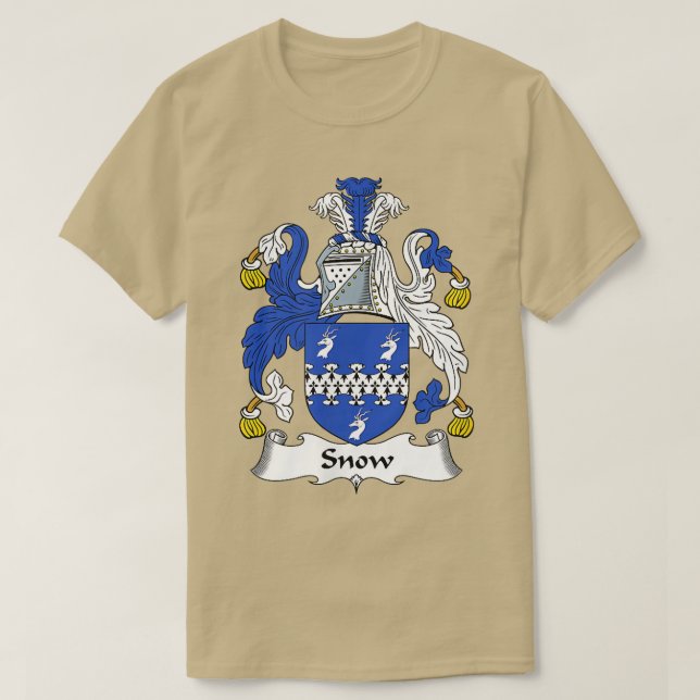 Snow Coat of Arms - Family Crest 731 T-Shirt (Design Front)