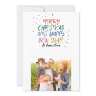 Snow Colorful Merry Christmas Photo