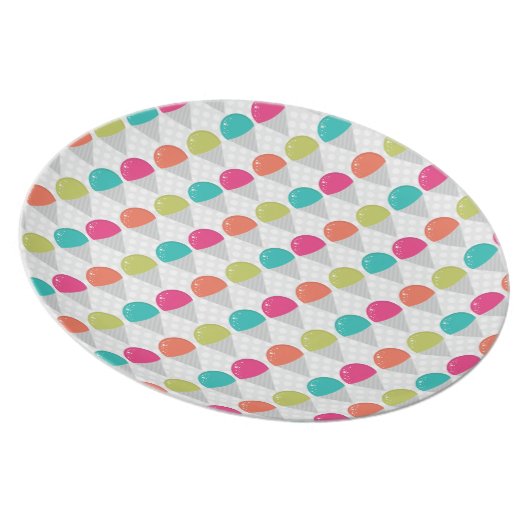 Snow Cone Party Plate (Right Side)