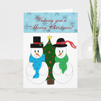 Snow Couple Holiday Card
