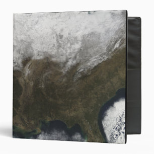 Snow cover over the United States 3 Ring Binder