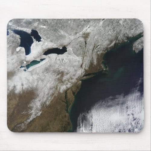 Snow cover stretching from Canada Mouse Pad