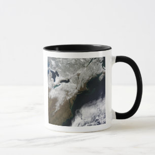 Snow cover stretching from Canada Mug