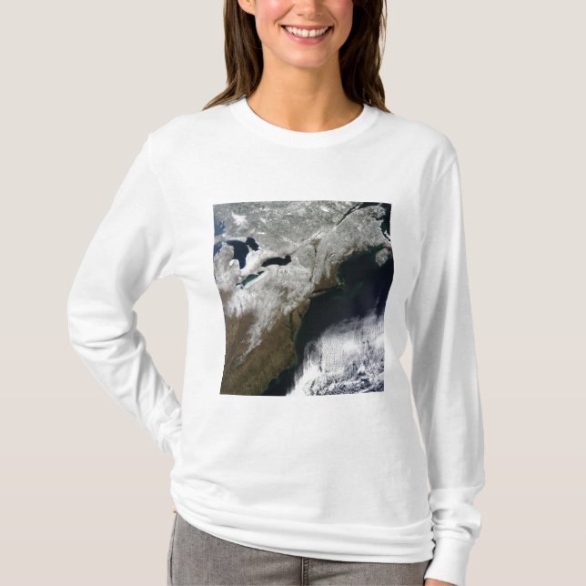 Snow cover stretching from Canada T-Shirt (Front)