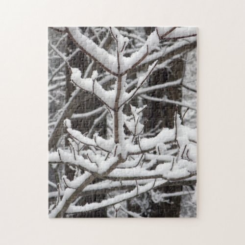 Snow_covered Branches Jigsaw Puzzle