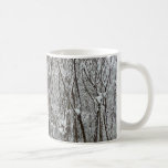 Snow Covered Branches Winter Abstract Coffee Mug