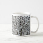 Snow Covered Branches Winter Abstract Coffee Mug