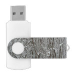 Snow Covered Branches Winter Abstract Flash Drive