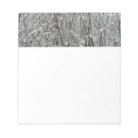 Snow Covered Branches Winter Abstract Notepad