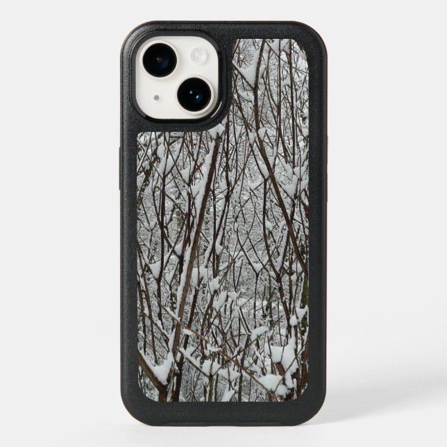 Snow Covered Branches Winter Abstract Otterbox iPhone Case (Back)