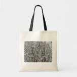 Snow Covered Branches Winter Abstract Tote Bag