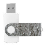 Snow Covered Branches Winter Flash Drive