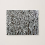Snow Covered Branches Winter Jigsaw Puzzle