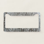 Snow Covered Branches Winter License Plate Frame