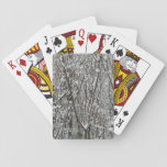 Snow Covered Branches Winter Playing Cards