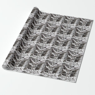 Snow-covered Branches Wrapping Paper