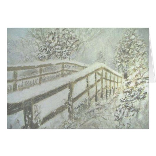 Snow Covered Bridge Cards (Front Horizontal)