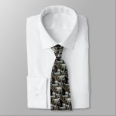 Snow Covered Cabin Tie (Tied)