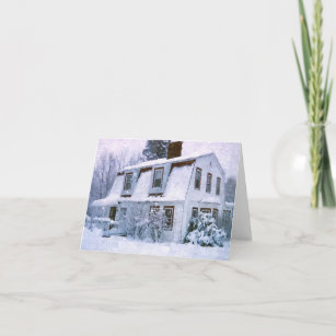 Snow  Covered  Cottage  Notecard