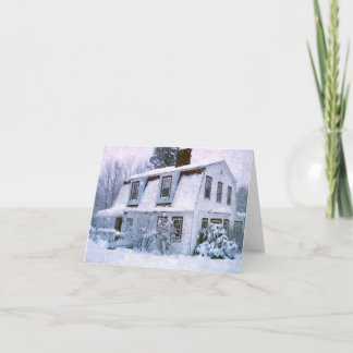 Snow Covered Cottage Notecard