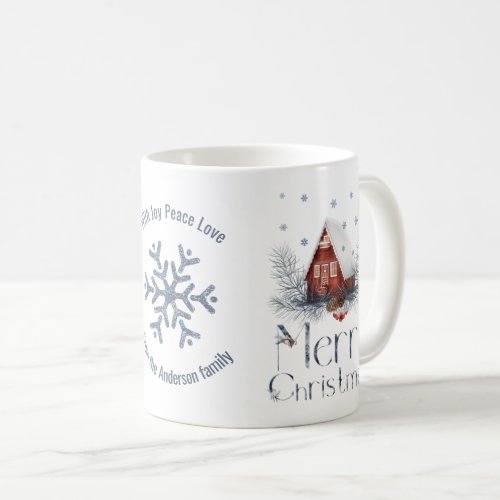 Snow_Covered Fairy House Snow Merry Christmas Coffee Mug