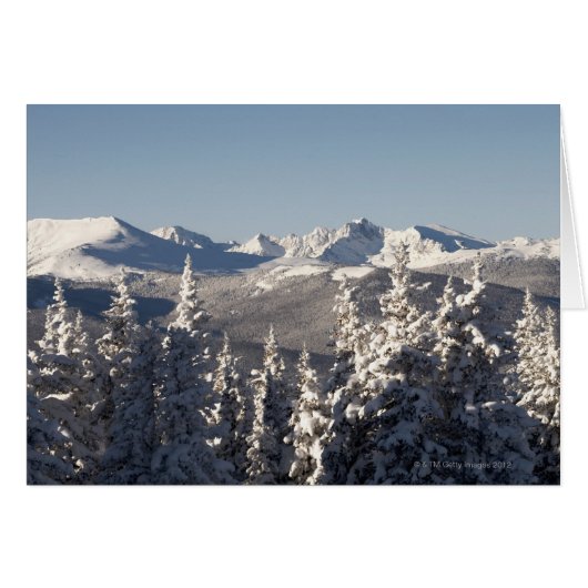 Snow-covered landscape 2 cards (Front Horizontal)