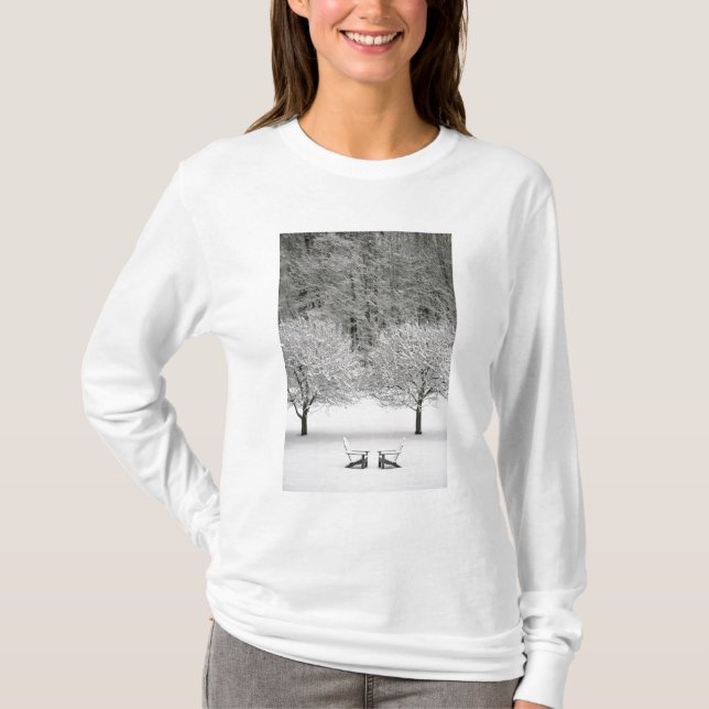 Snow covered landscape T-Shirt (Front)