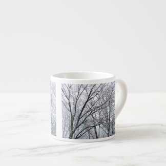 Snow-covered Oak Tree Espresso Cup