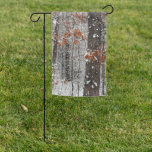 Snow Covered Oak Trees Garden Flag