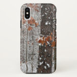 Snow Covered Oak Trees Winter Nature Photography iPhone X Case