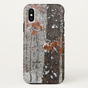 Snow Covered Oak Trees Winter Nature Photography iPhone X Case