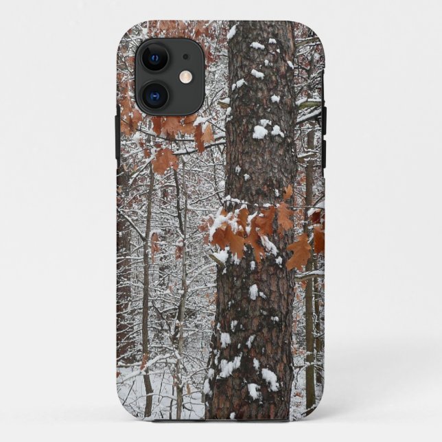Snow Covered Oak Trees Winter Nature Photography Case-Mate iPhone Case (Back)