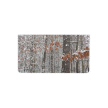 Snow Covered Oak Trees Winter Nature Photography Checkbook Cover