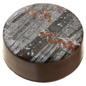 Snow Covered Oak Trees Winter Nature Photography Chocolate Covered Oreo (Angled)