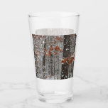 Snow Covered Oak Trees Winter Nature Photography Glass