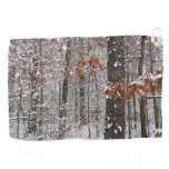 Snow Covered Oak Trees Winter Nature Photography Golf Towel