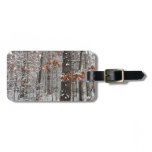 Snow Covered Oak Trees Winter Nature Photography Luggage Tag