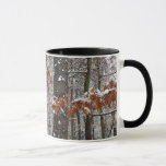 Snow Covered Oak Trees Winter Nature Photography Mug