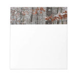 Snow Covered Oak Trees Winter Nature Photography Notepad