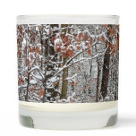 Snow Covered Oak Trees Winter Nature Photography Scented Candle