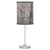 Snow Covered Oak Trees Winter Nature Photography Table Lamp (Left)