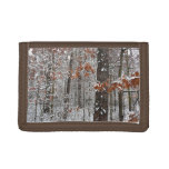 Snow Covered Oak Trees Winter Nature Photography Trifold Wallet