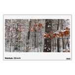 Snow Covered Oak Trees Winter Nature Photography Wall Sticker