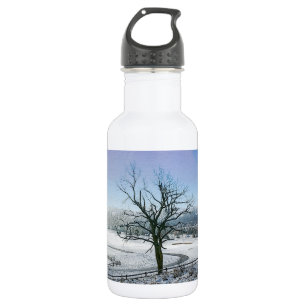 Snow Covered Ozark Hills Stainless Steel Water Bot Bottle
