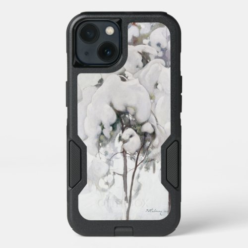 Snow Covered Pine Saplings by Pekka Halonen iPhone 13 Case