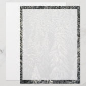 Snow-covered pine trees (Front/Back)