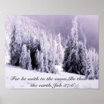 Snow Covered Poster at Zazzle