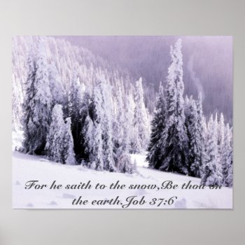 Snow Covered Poster by Artnmore at Zazzle