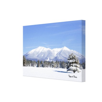 Snow Covered Prairie and San Francisco Peaks
